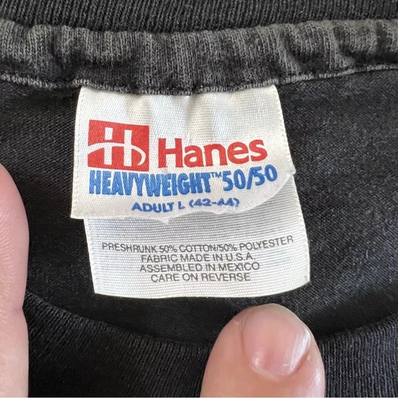 Vintage 90s Michael Bartone NHRA Drag Racing Team Skull Tshirt Size L Black EUC - Picture 4 of 8